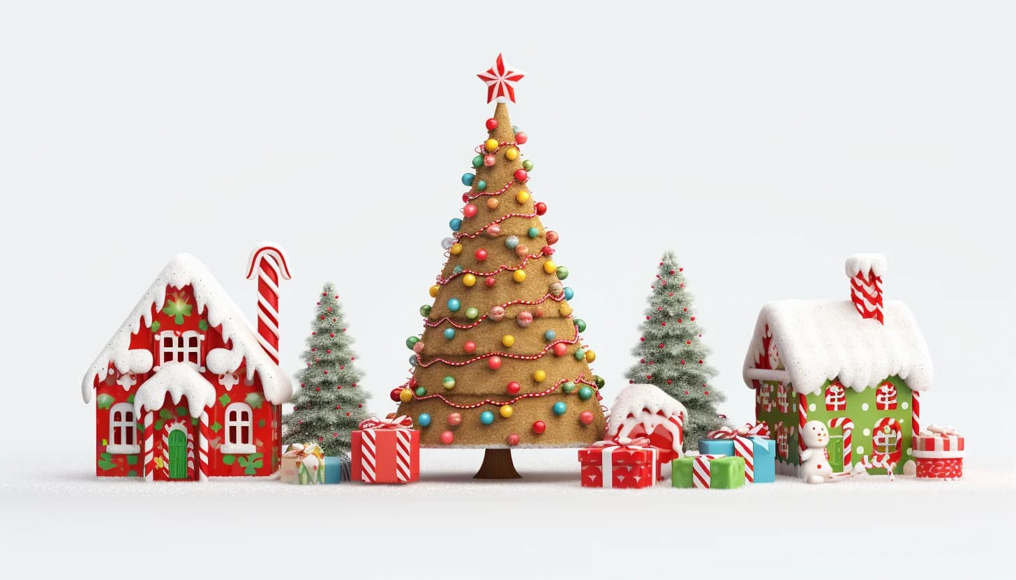 Christmas Tree Cookie Clipart clip art